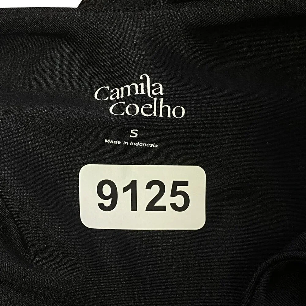 Camila Coelho Angelo One Piece in Black & Camel